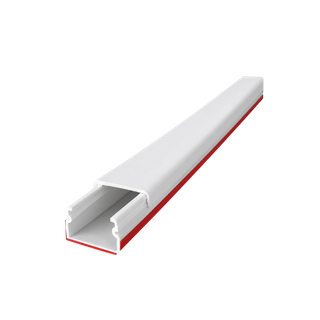 CANALETA PVC PARED LIBRE HALOGENO BROOK AUTOADHESIVO ROJO 3m